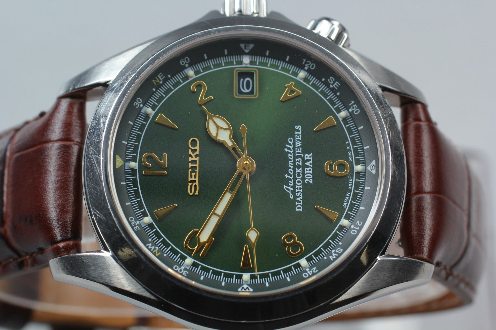 [ Exc+5] SEIKO Alpinist 6R15-00E0 SARB017 Green Dial Automatic Men’s Watch JAPAN