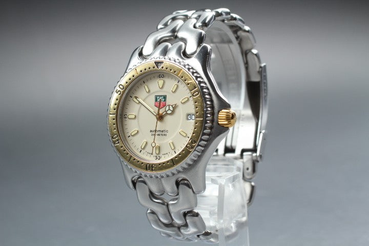 [Exc+5]Box TAG HEUER SEL 200m S87.006E Ivory Dial Automatic Men’s Watch 36mm JP