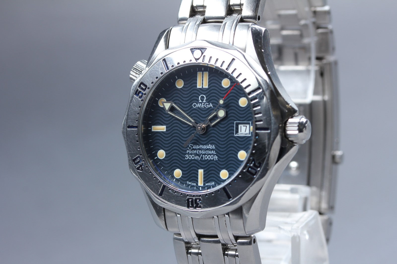 [Exc+5] OMEGA Seamaster 300M 2562.80 Cal.1438 Navy Blue 36mm Men's Watch Quartz