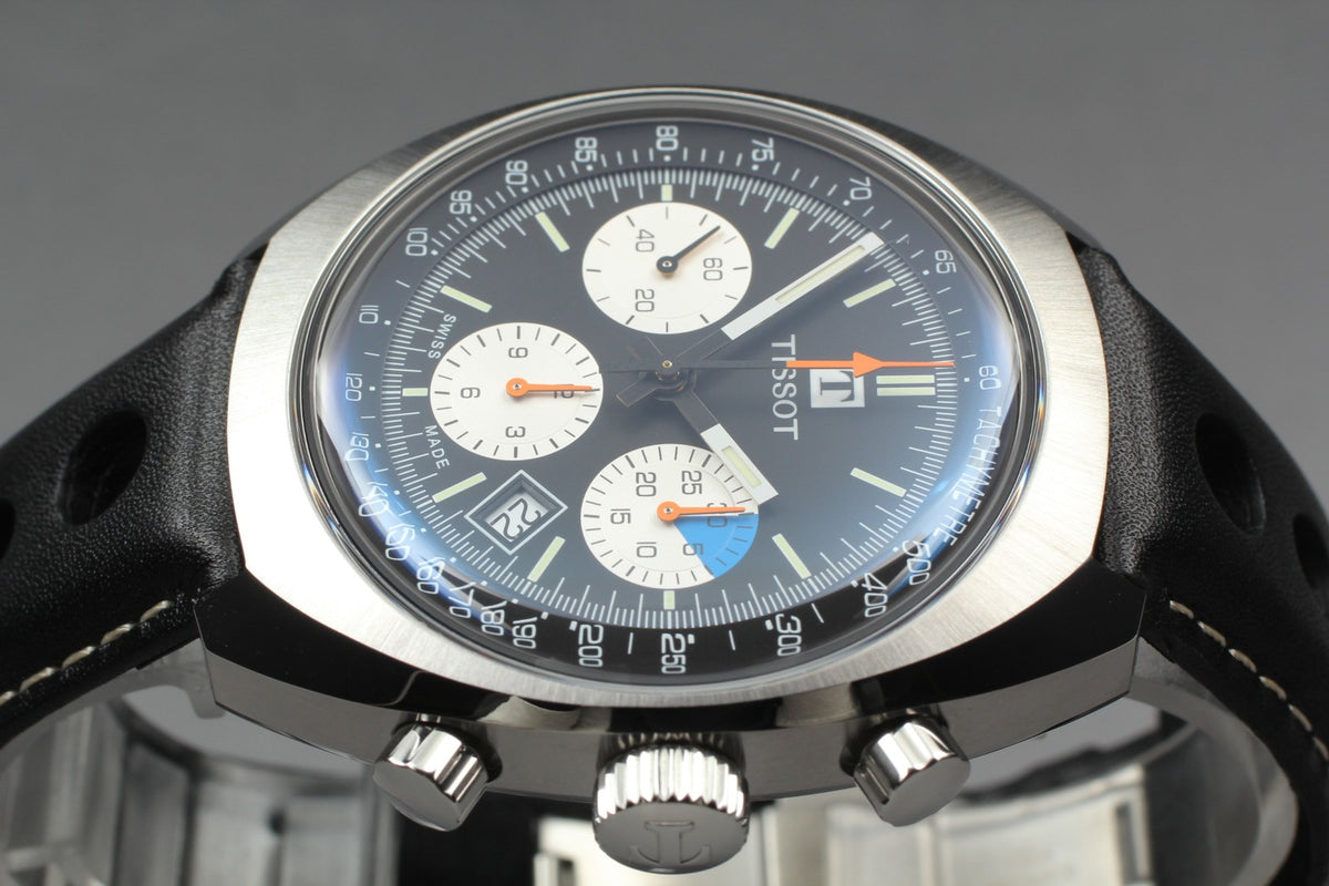 TISSOT Heritage T124427A Black Automatic Chronograph Men's Watch 43mm JAPAN Box