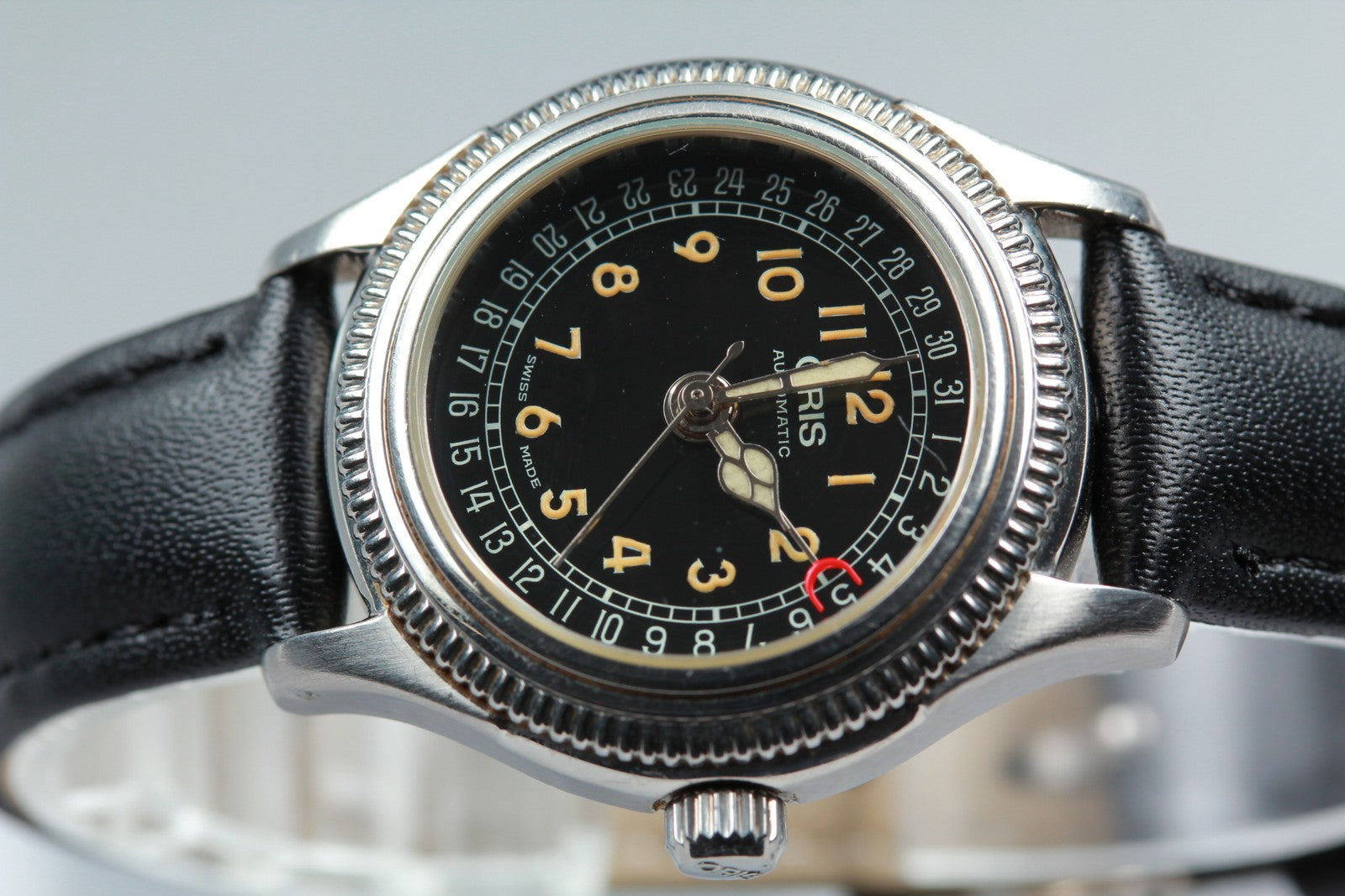 ORIS Pointer Date 7472 Black Dial Automatic Date Women's Watch 28mm JAPAN Exc+5