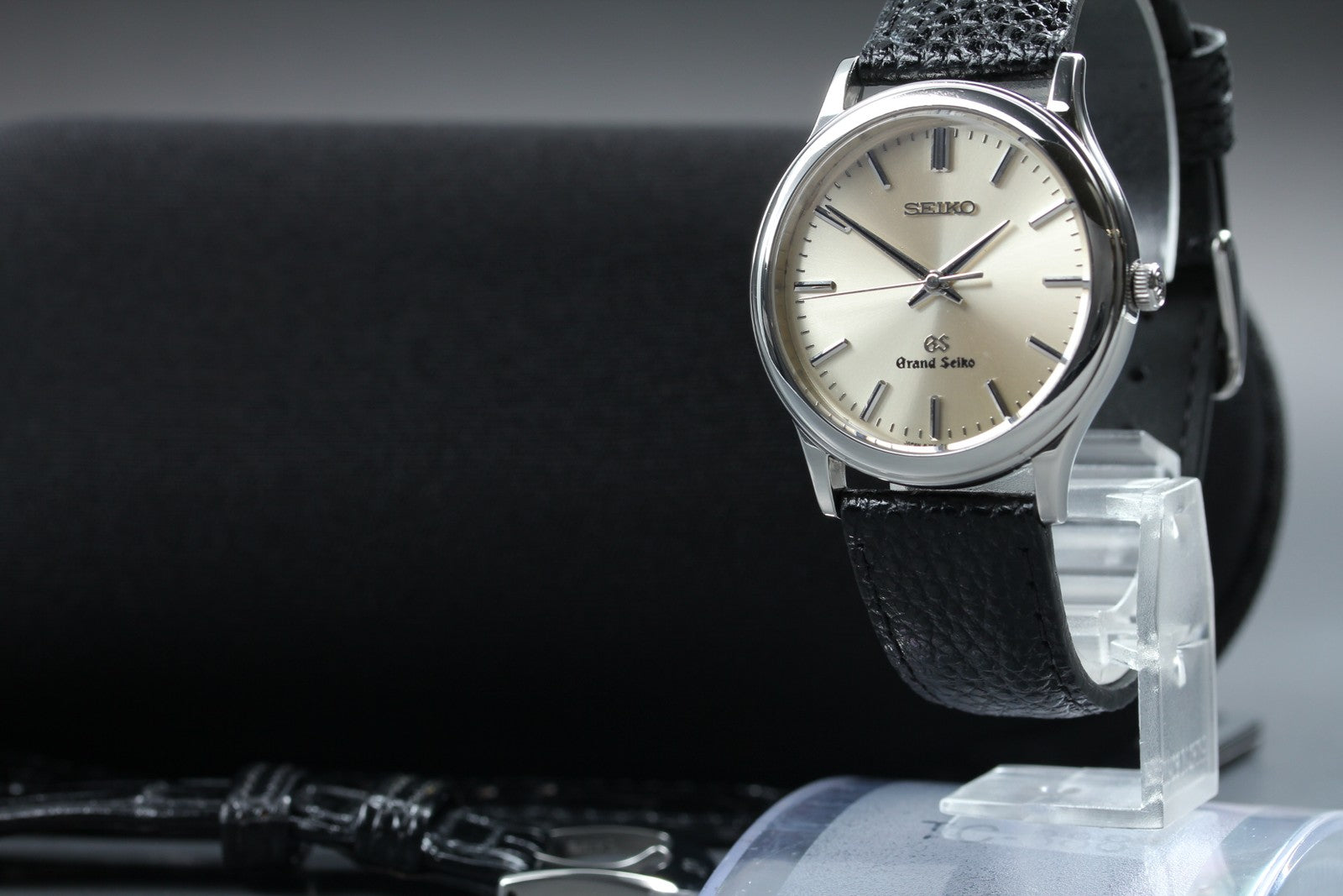 SEIKO Grand SEIKO GS 8J55-0A10 Silver Black 34mm Quartz Men's Watch