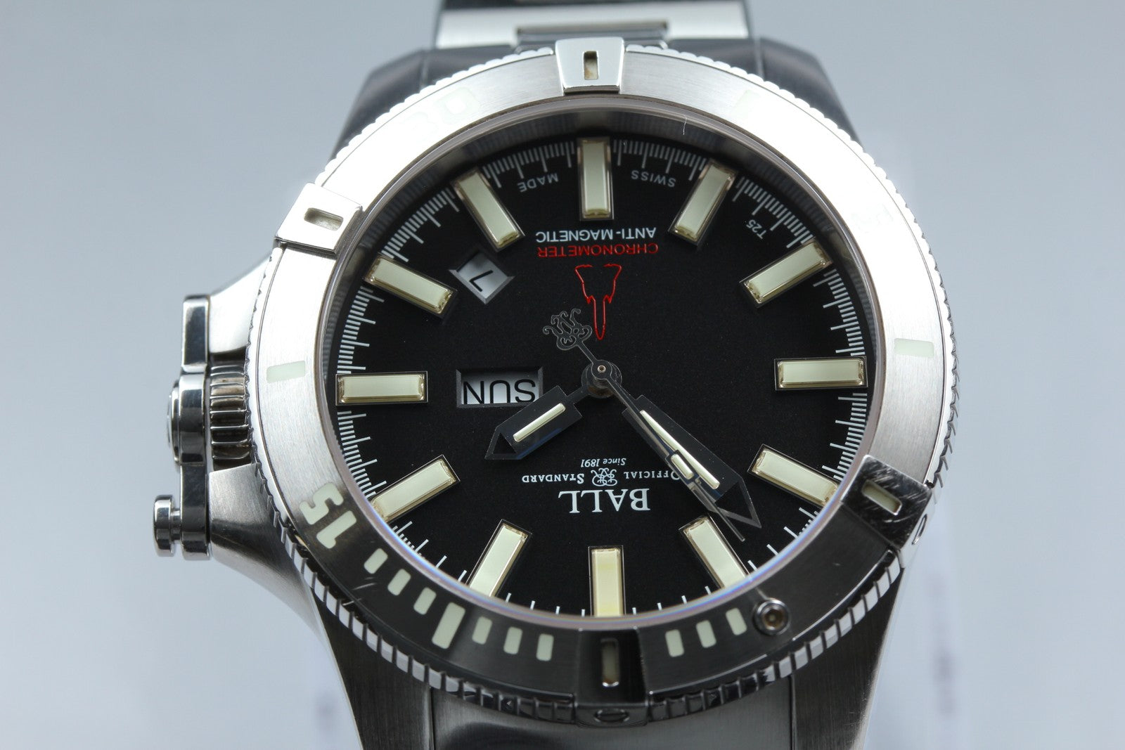Exc+5*Box BALL Engineer Hydrocarbon DM2036A Black Automatic Men's Watch 44mm JP
