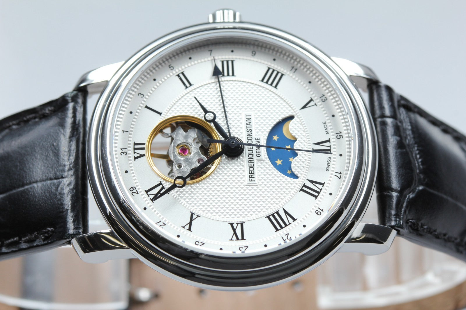 [w/ Box] Frederique Constant FC-330/335X4P4/5/6 Moon Phase Automatic Men's Watch