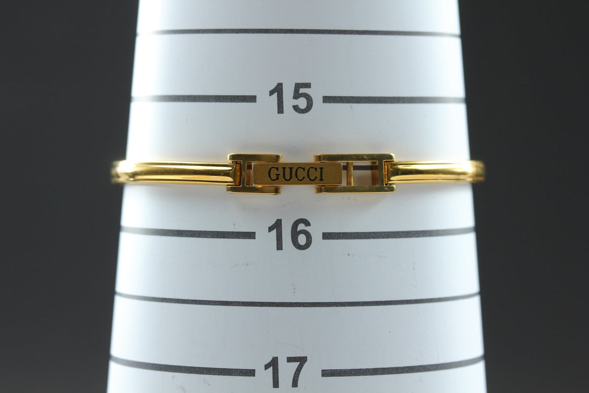 Gucci Change Bezel 11/12 Orange Bezel Gold Women's Quartz Watch Vintage [15.5cm]