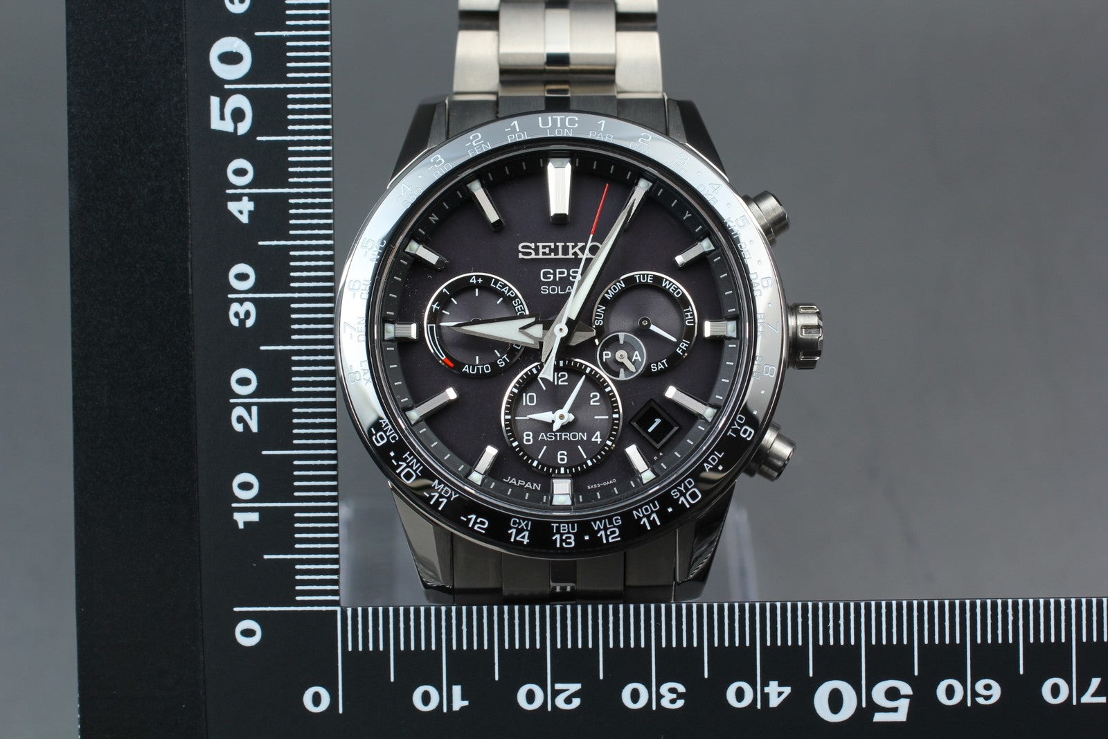 [w/ Box] SEIKO Astron 5X53-0AB0 SBXC003 Black Solar Titanium Men’s Watch JAPAN