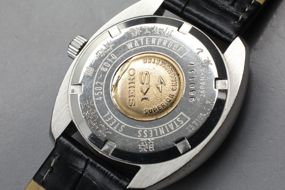 Vintage Exc+4 KING SEIKO HI-BEAT 4502-8010 Silver Hand-winding Men's Watch JAPAN