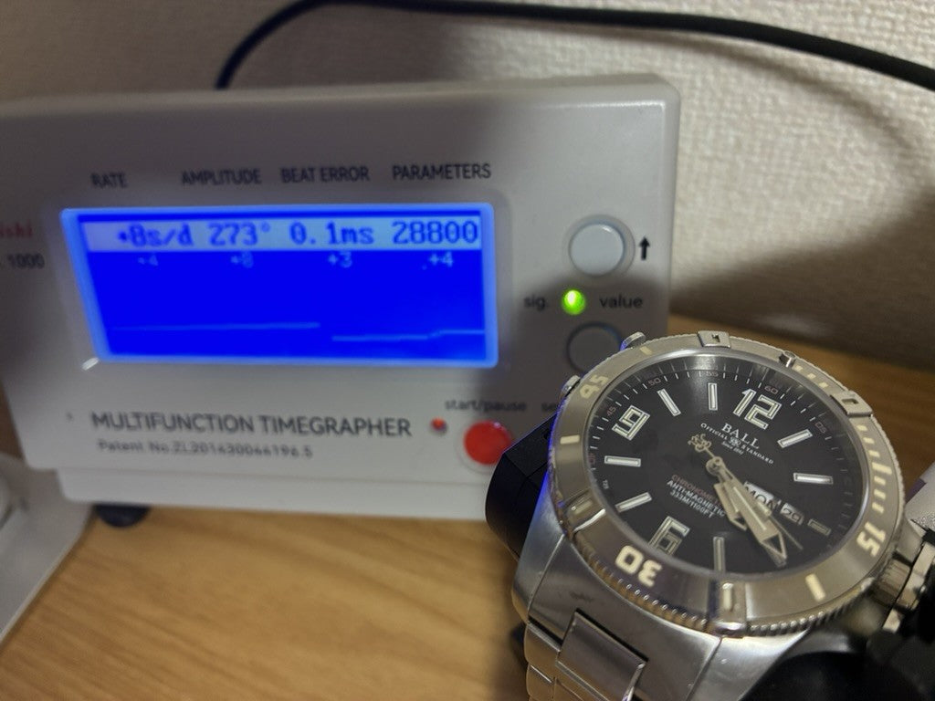 overhauled BALL Engineer Hydrocarbon Spacemaster DM2036A Automatic Men's Watch