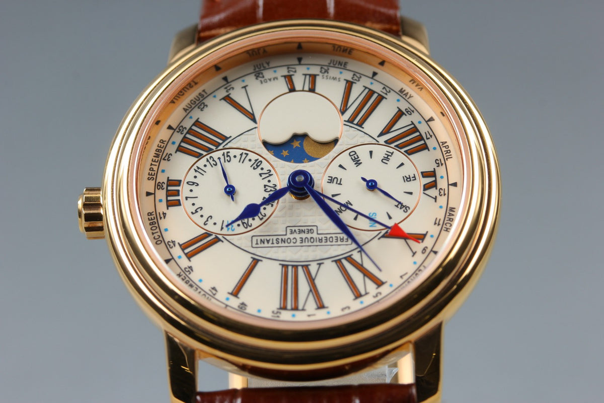 Overhauled FREDERIQUE CONSTANT FC-270X3P4/5/6 Quartz Men's Watch 38mm From JAPAN