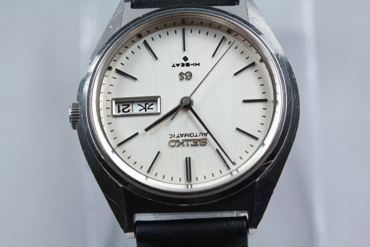 overhauled SEIKO Grand Seiko GS 5646-7010 Silver Manual Men's Watch 35mm JAPAN