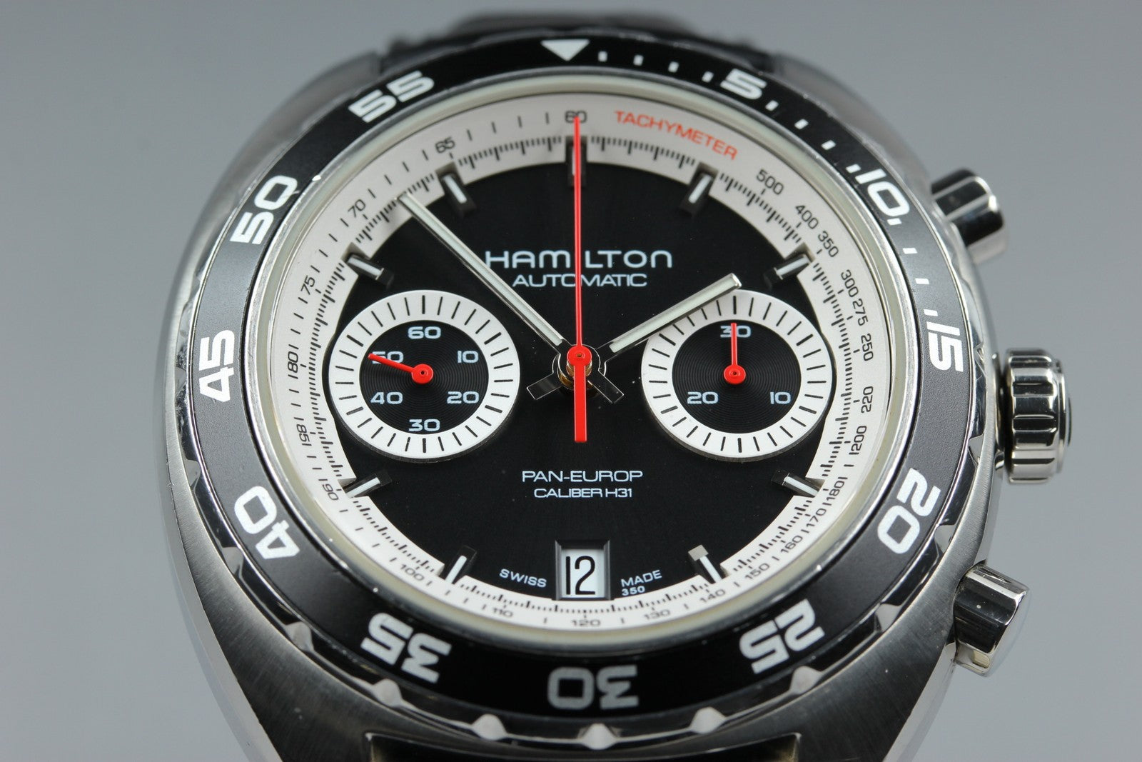 HAMILTON Pan Europ H357560 Chronograph 44mm Automatic Black Men's Watch