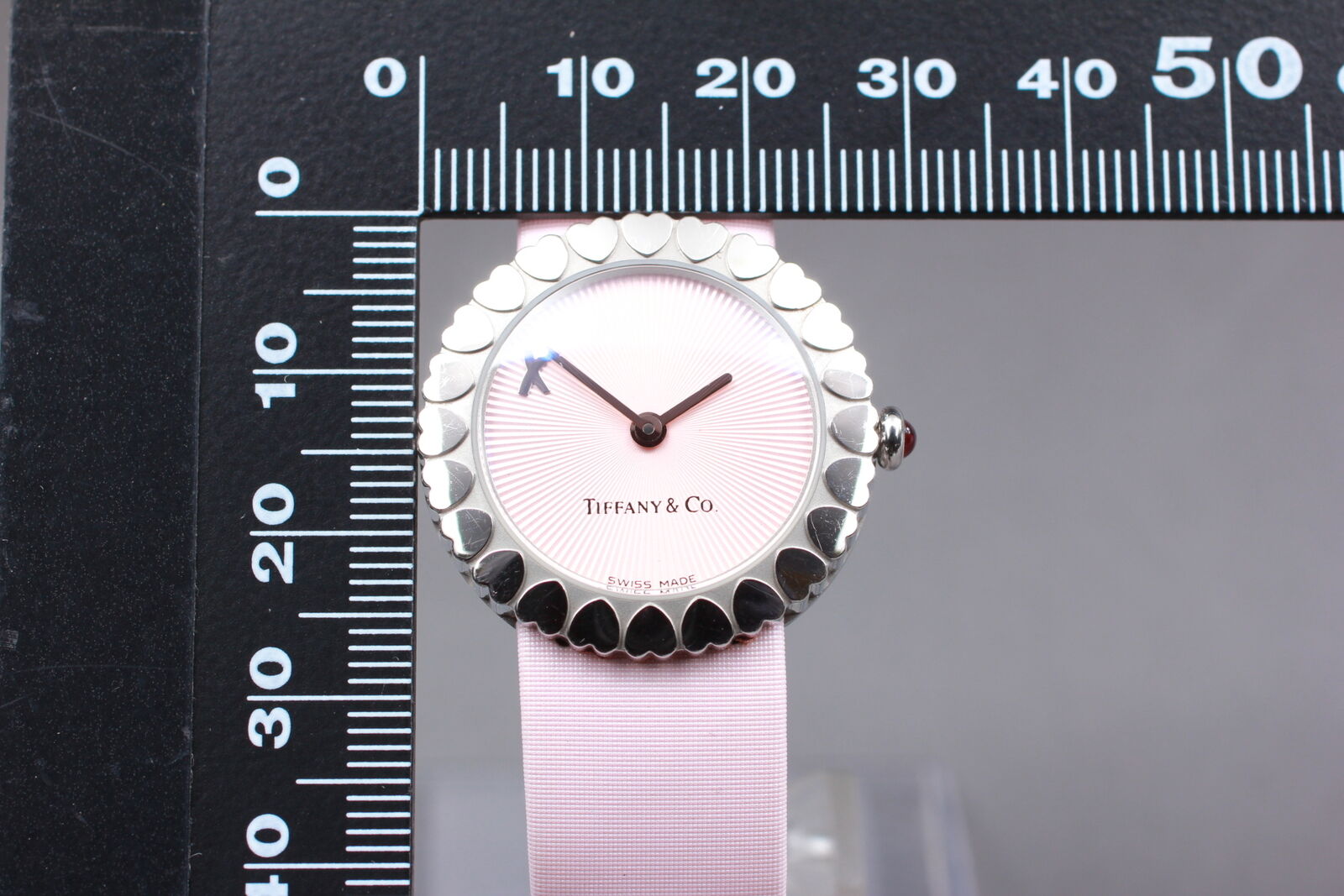 New Battery[Exc+5] Tiffany & Co Paloma Picasso Pink 28mm Woman's Quartz Watch JP