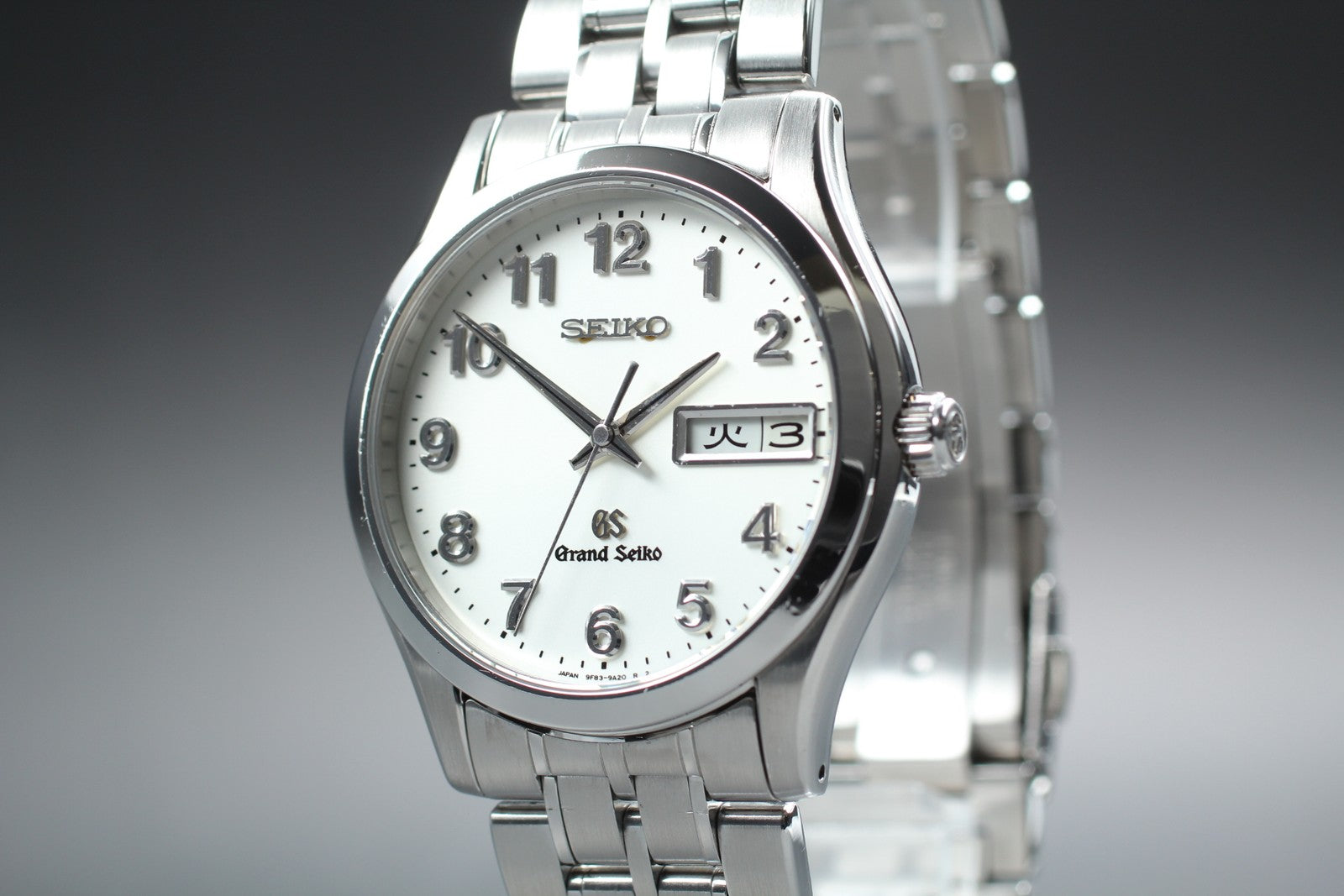 New Batt[Exc+5]Box SEIKO Grand Seiko 9F83-9A30 SBGT007 Quartz Men’s Watch JAPAN