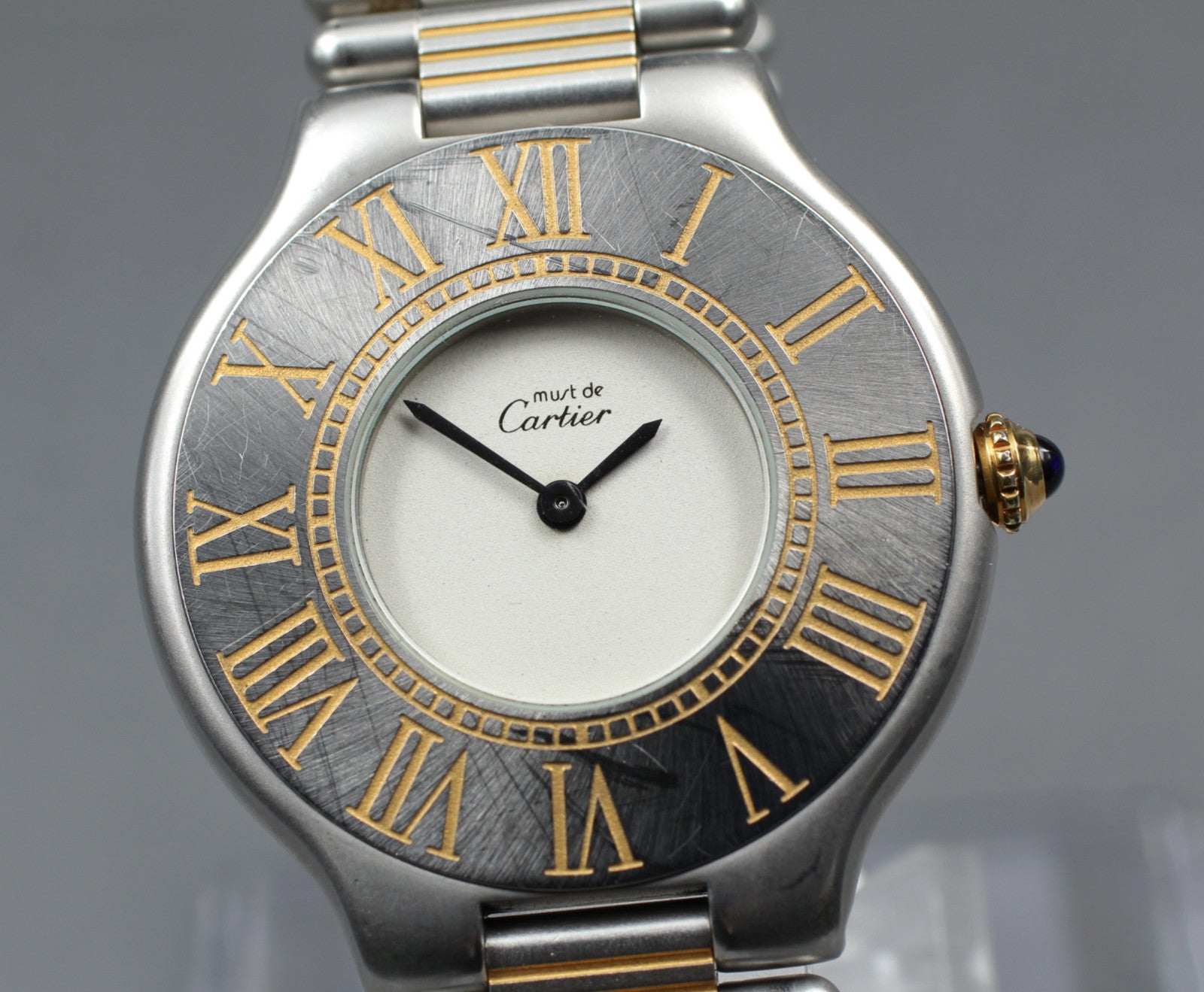 Vintage [Exc+4] Cartier Must de Cartier 21 30mm Unisex Quartz Watch From JAPAN