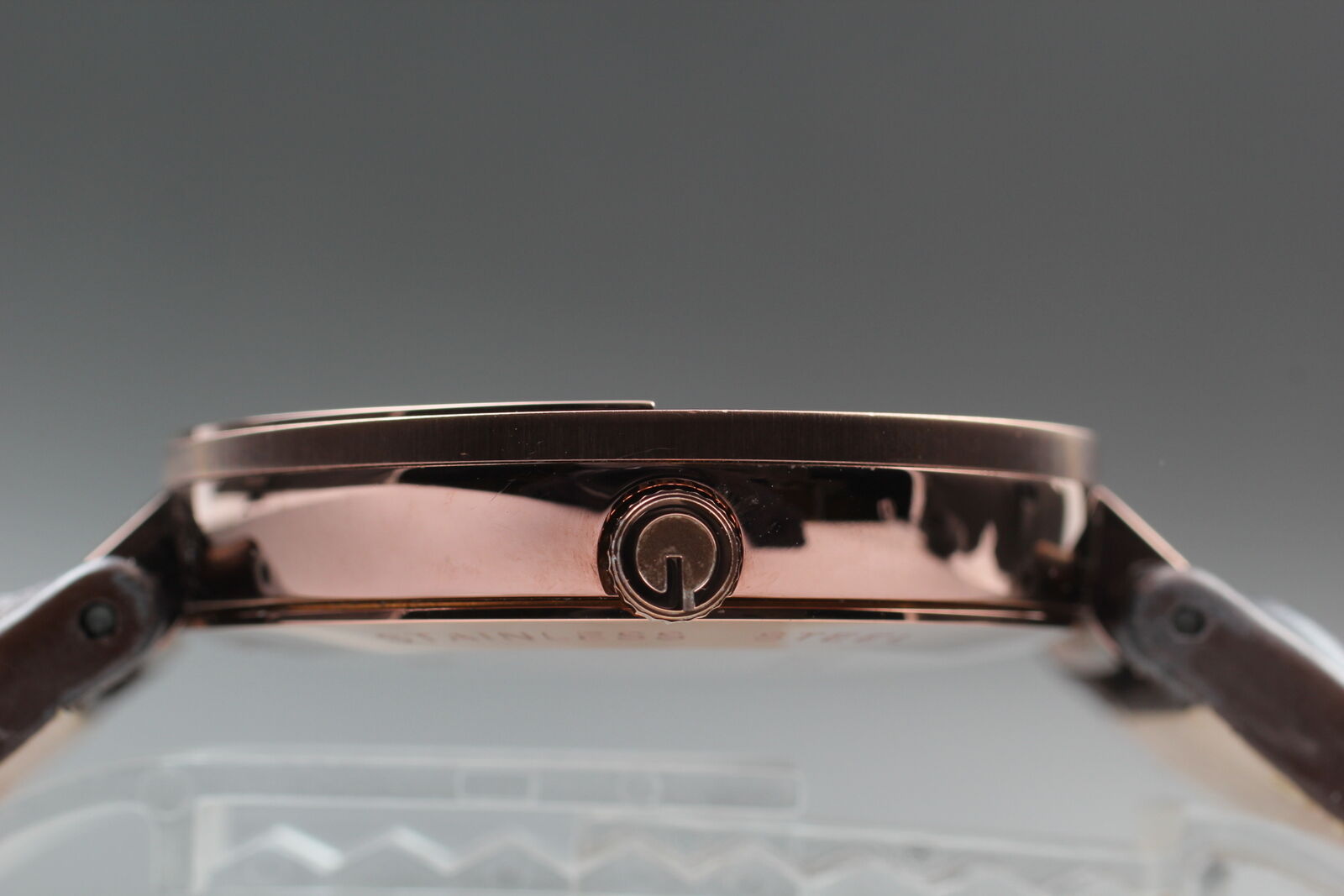 New Battery [Exc+5] GUCCI Interlocking 133.2 Black Bronze Men's Qz Watch JAPAN