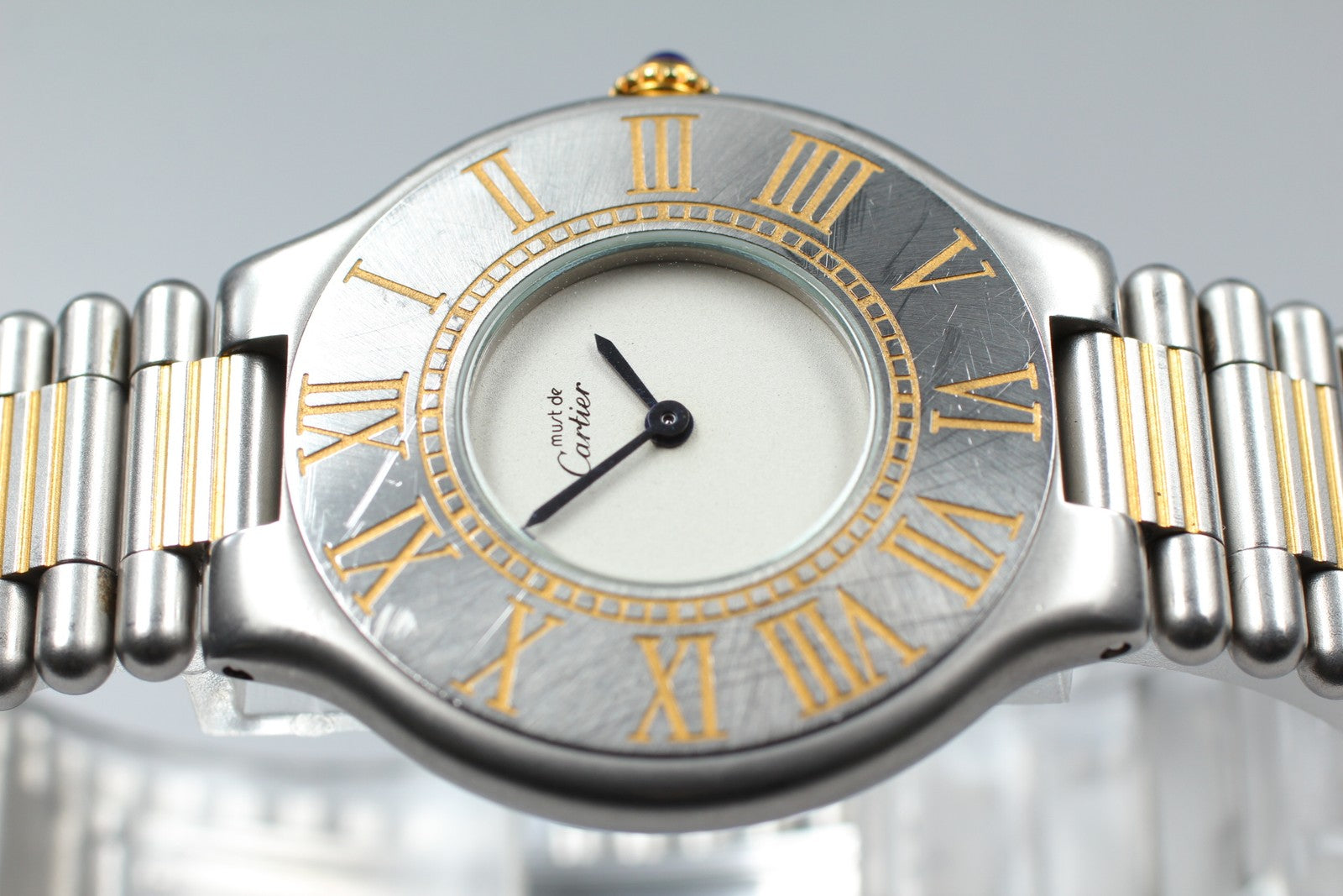 Vintage [Exc+4] Cartier Must de Cartier 21 30mm Unisex Quartz Watch From JAPAN