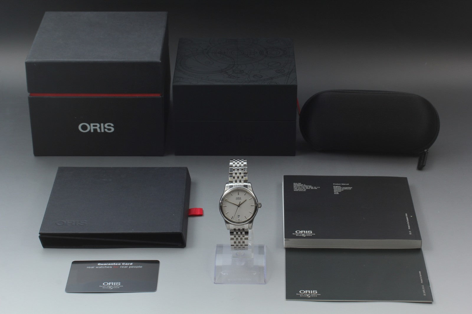[Exc+5 Box] ORIS Classic Date 7578 Silver 37mm Automatic Men's Watch JAPAN