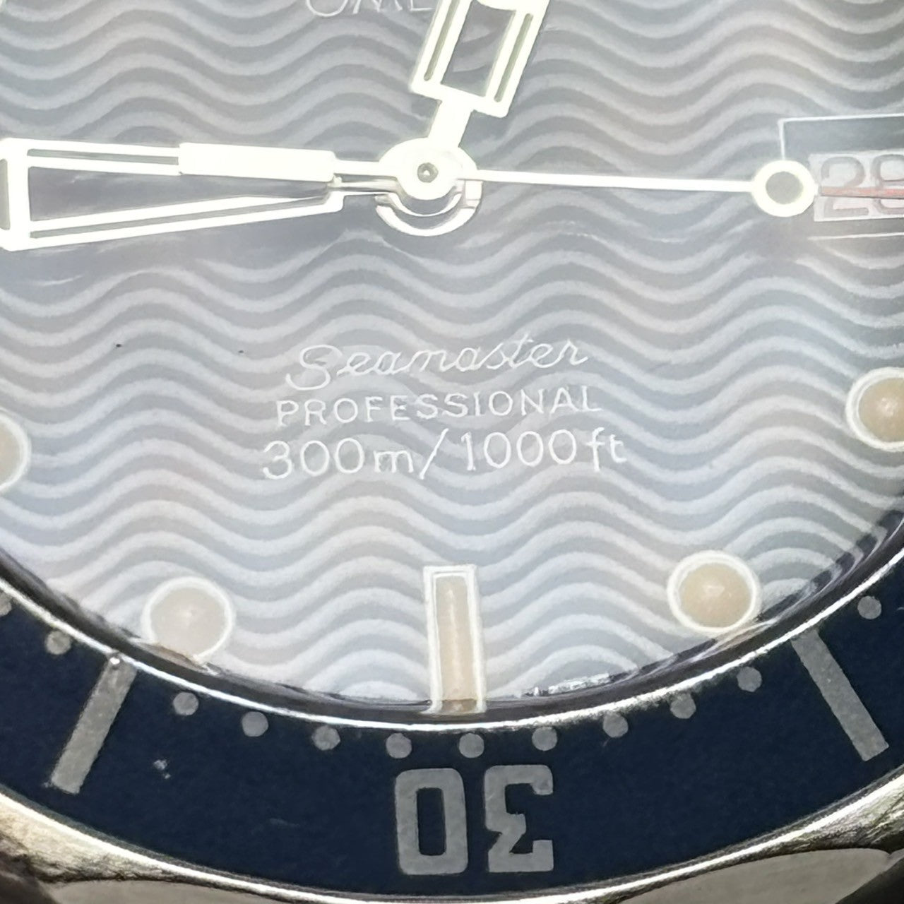 [Exc+5 Box] OMEGA Seamaster 2561.80 300M Date Blue 36mm Men's Quartz Watch