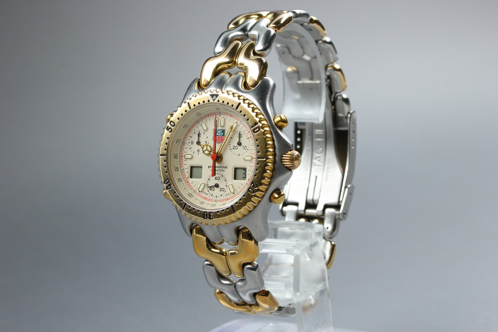 [READ!] TAG HEUER SENNA SEL S/el CG1123-0 Chronograph Men's Quartz Watch Box