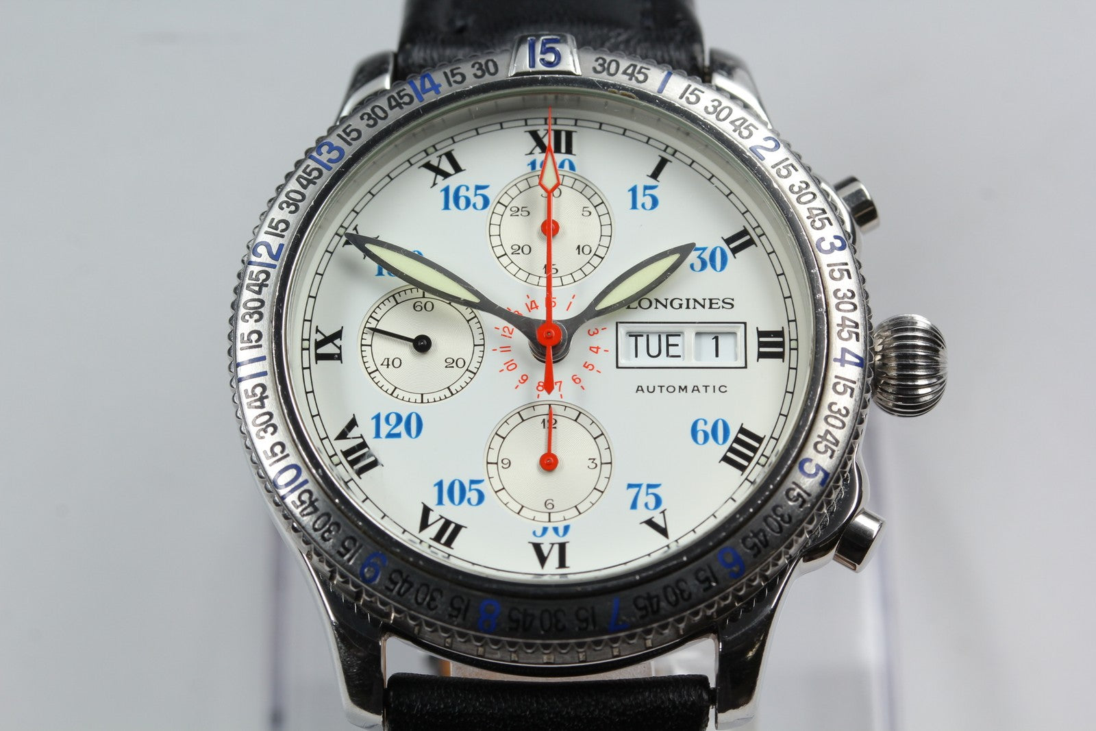 [Exc+5 Box] Longines Lindbergh Hour Angle Chronograph L2.618.4 AT Men's Watch