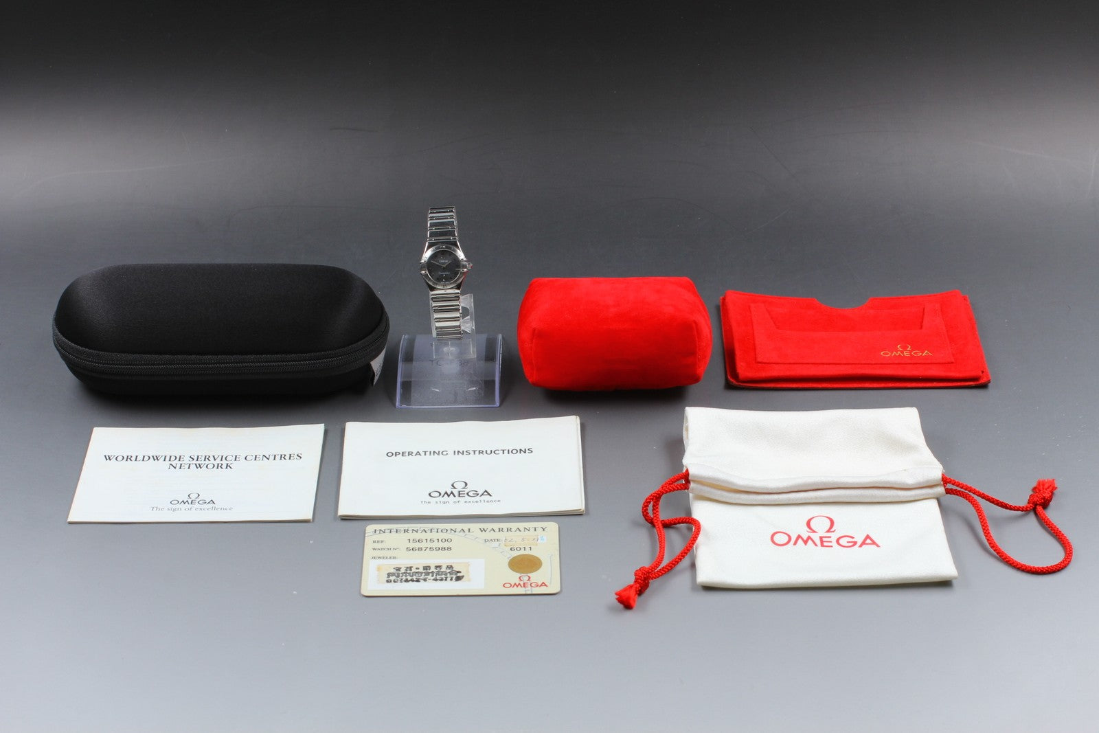 [Exc+5] Omega Constellation Mini 1561.51 Cal.1456 22mm Gray Womens Quartz Watch