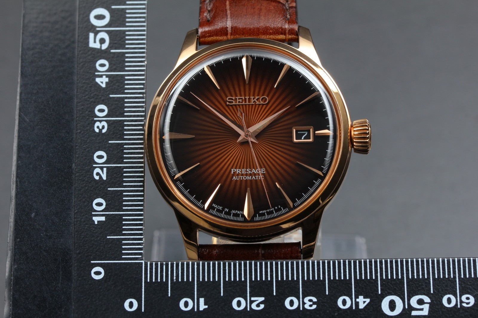 [Exc+5] SEIKO Presage 4R35-01T0 SARY078 Brown 40mm Automatic Men's Watch JAPAN