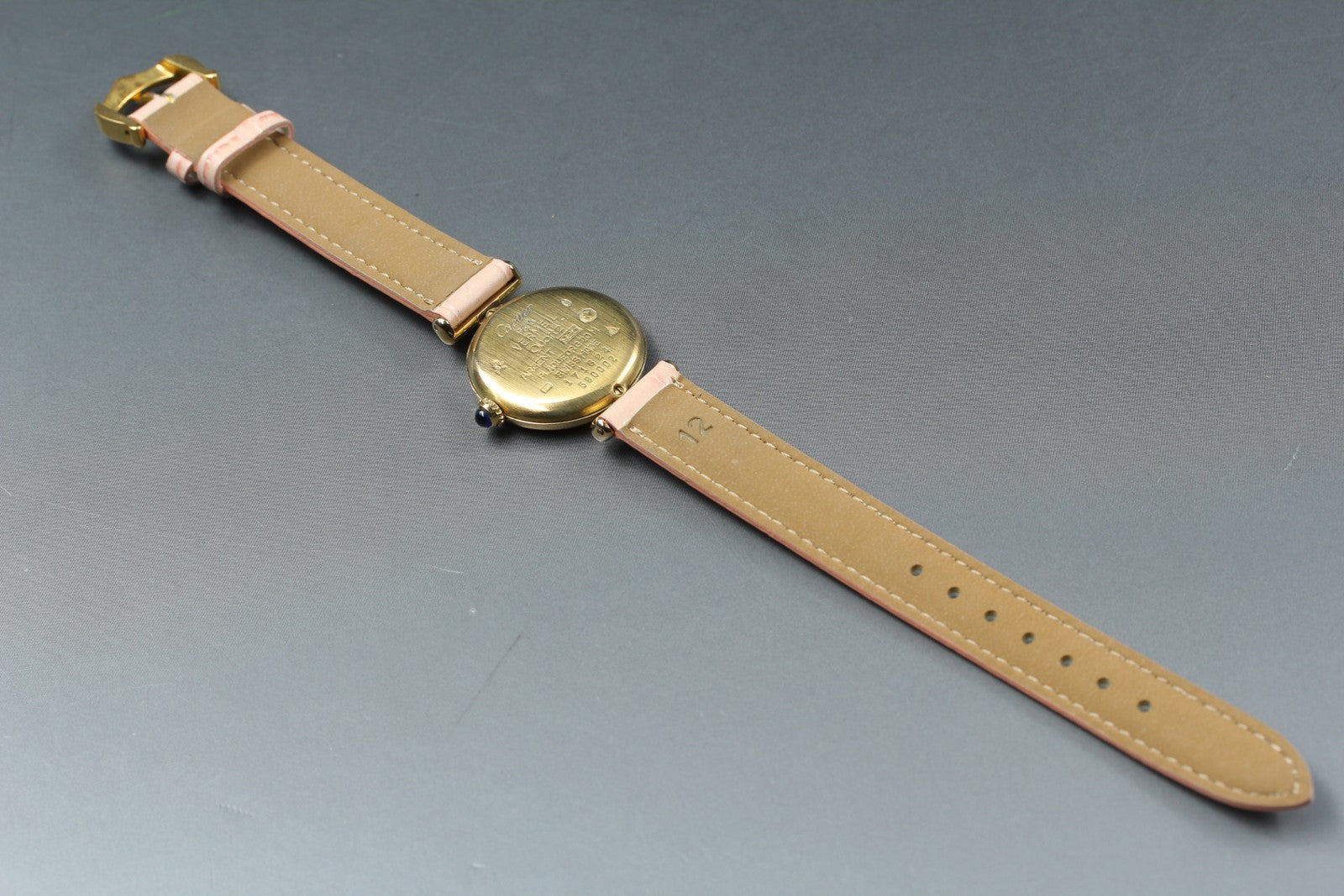 Cartier Must Colisee Vermeil 590002 Pink Gold Women's Quartz Watch Vintage