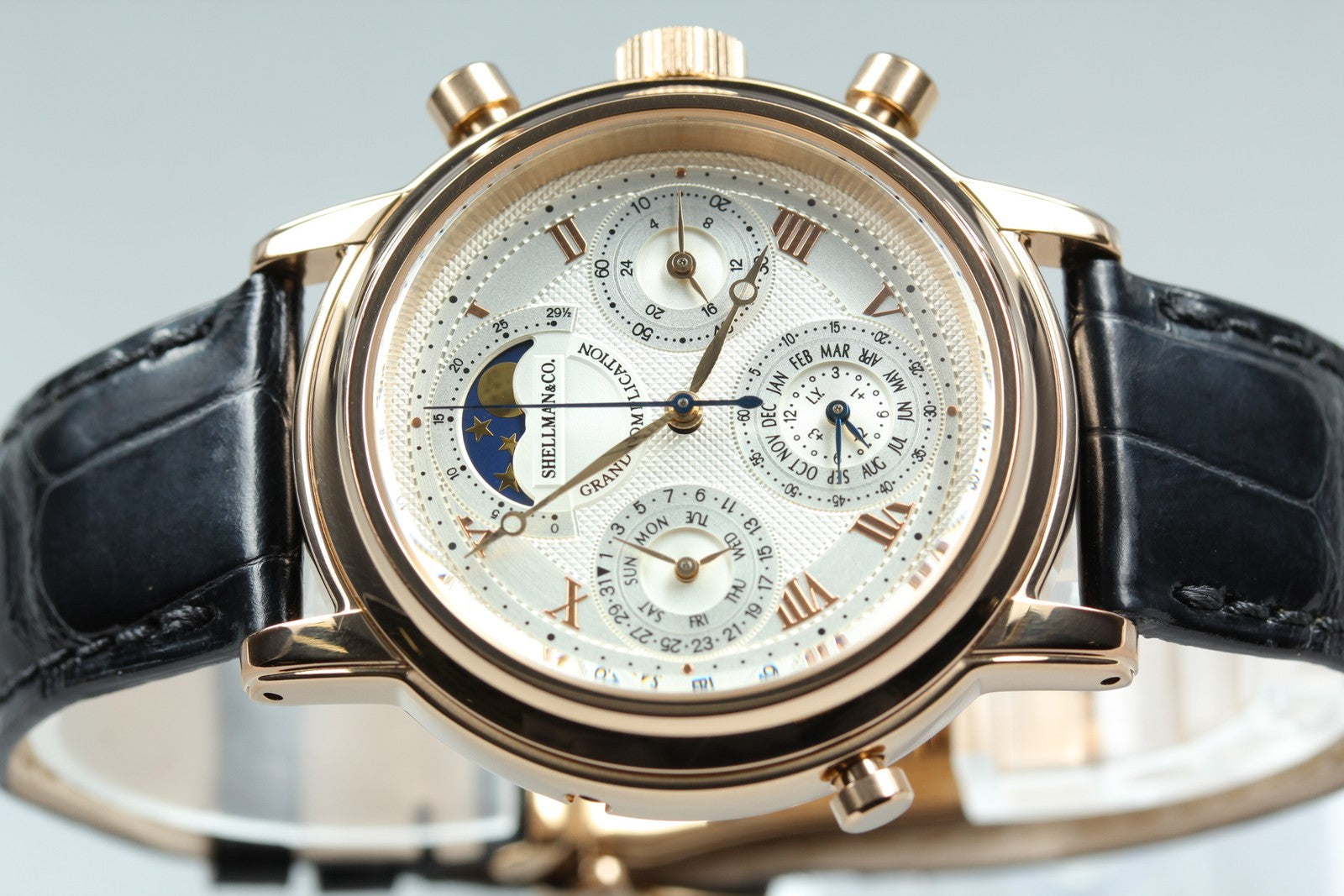SHELLMAN Grand Complication Premium 6771-T011179TA Men's Qz Watch JAPAN [Box]