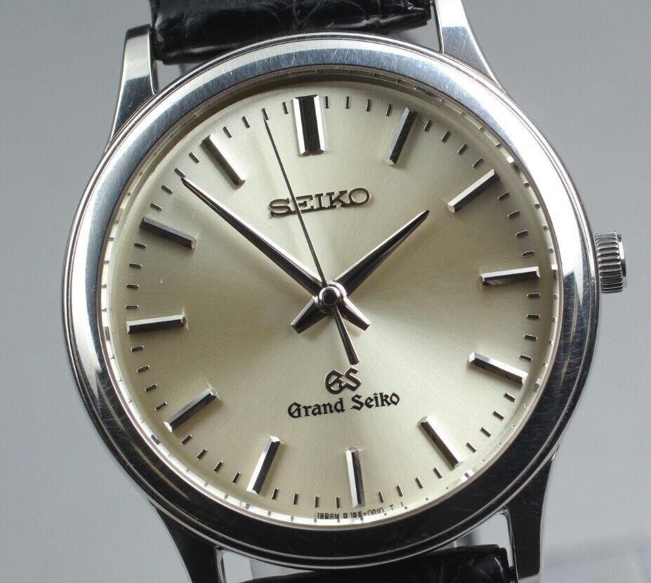 [Near MINT-] SEIKO Grand SEIKO GS 8J55-0A10 Silver Men's Quartz Watch From JAPAN