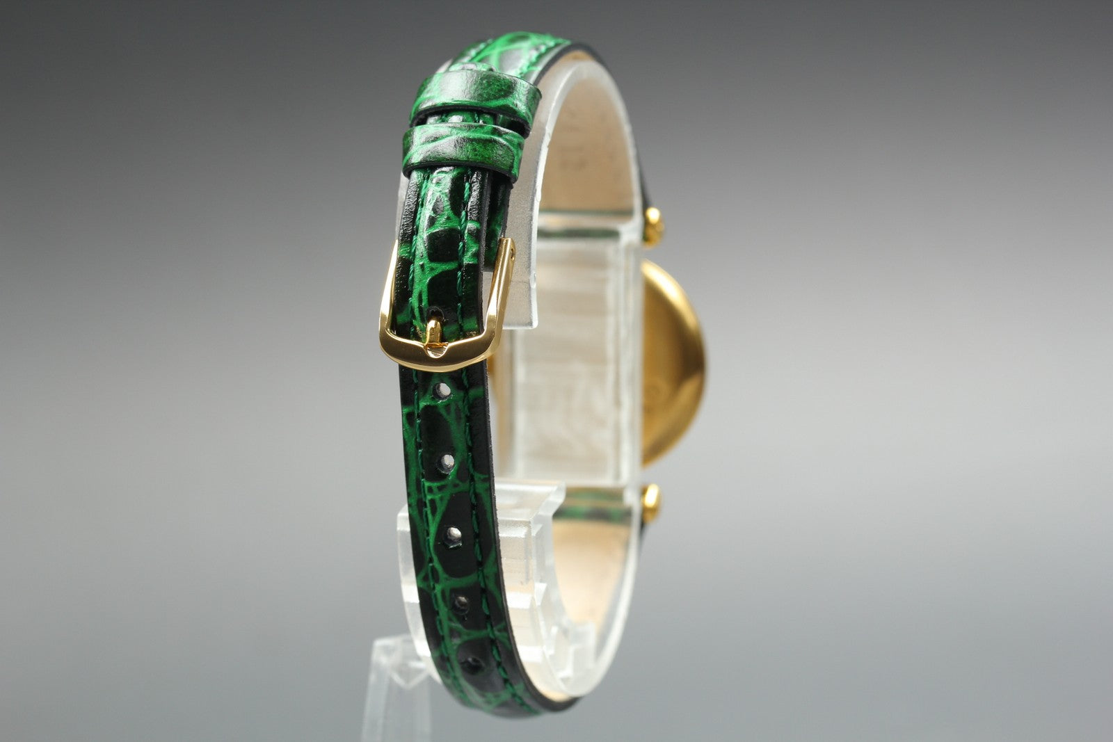 Vintage [Near MINT] Cartier Must Colisee Vermeil 1902 Green Women's Quartz Watch