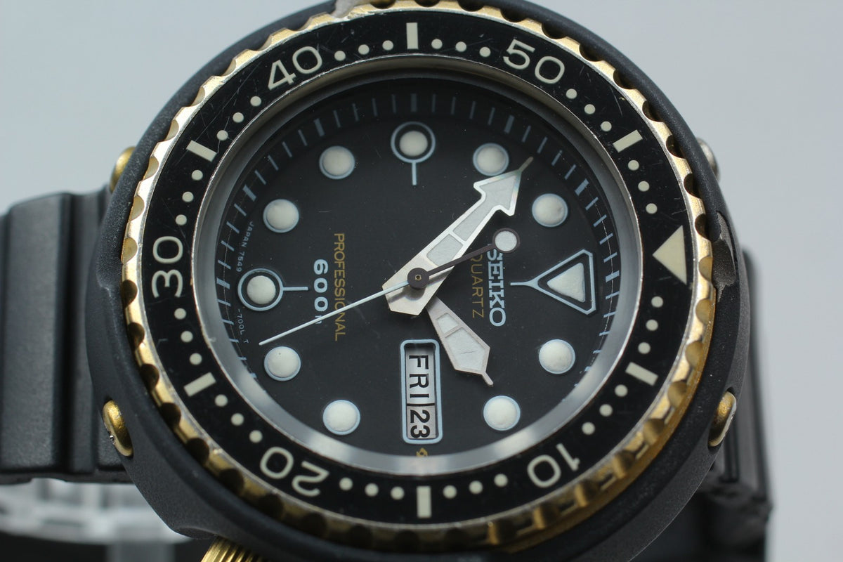 [Exc+4] SEIKO Professional Divers 7549-7000 SPYF018 600m Qz Men's Watch JAPAN