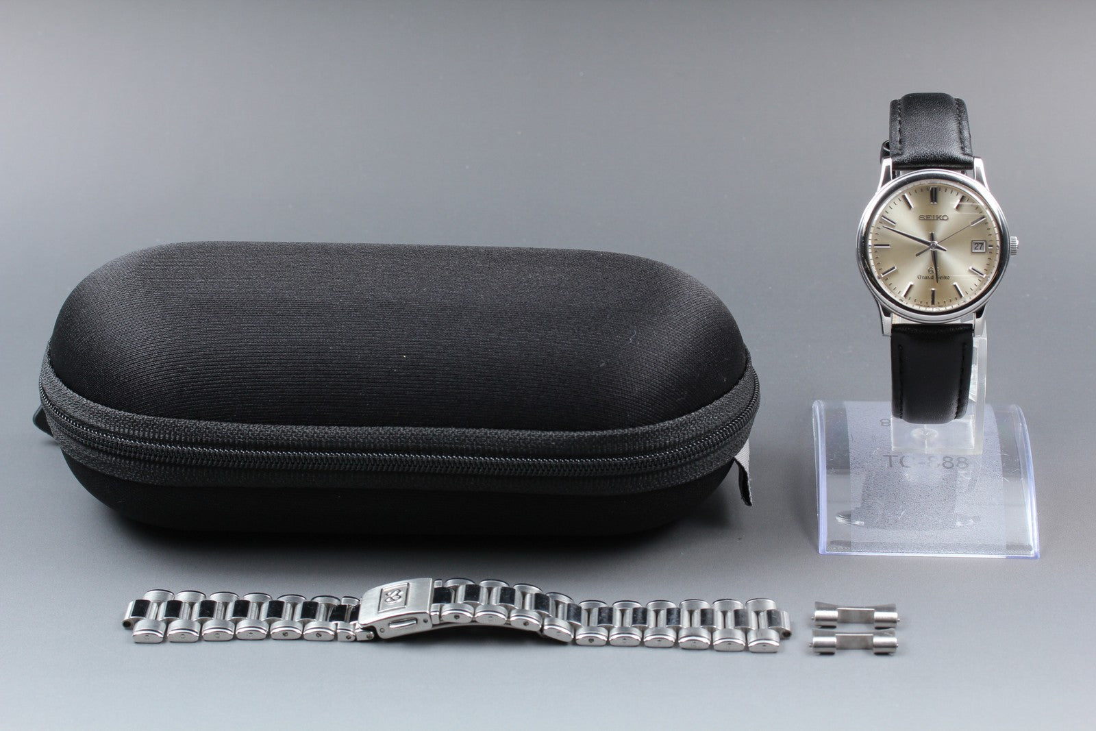 New Batt Vintage SEIKO Grand Seiko 8J56-7000 SBGF013 Quartz Men's Watch 34mm JP
