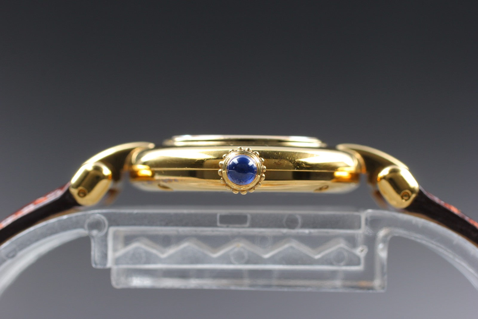 Vintage[Exc+5] Cartier Must Colisee Vermeil 2410 Brown Gold Women's Quartz Watch