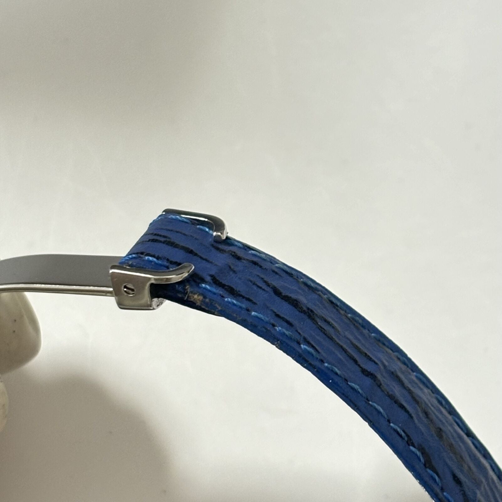 New Battery [Exc+5 Box] Cartier Must de Cartier 21 1340 Blue Women Qz Watch JP