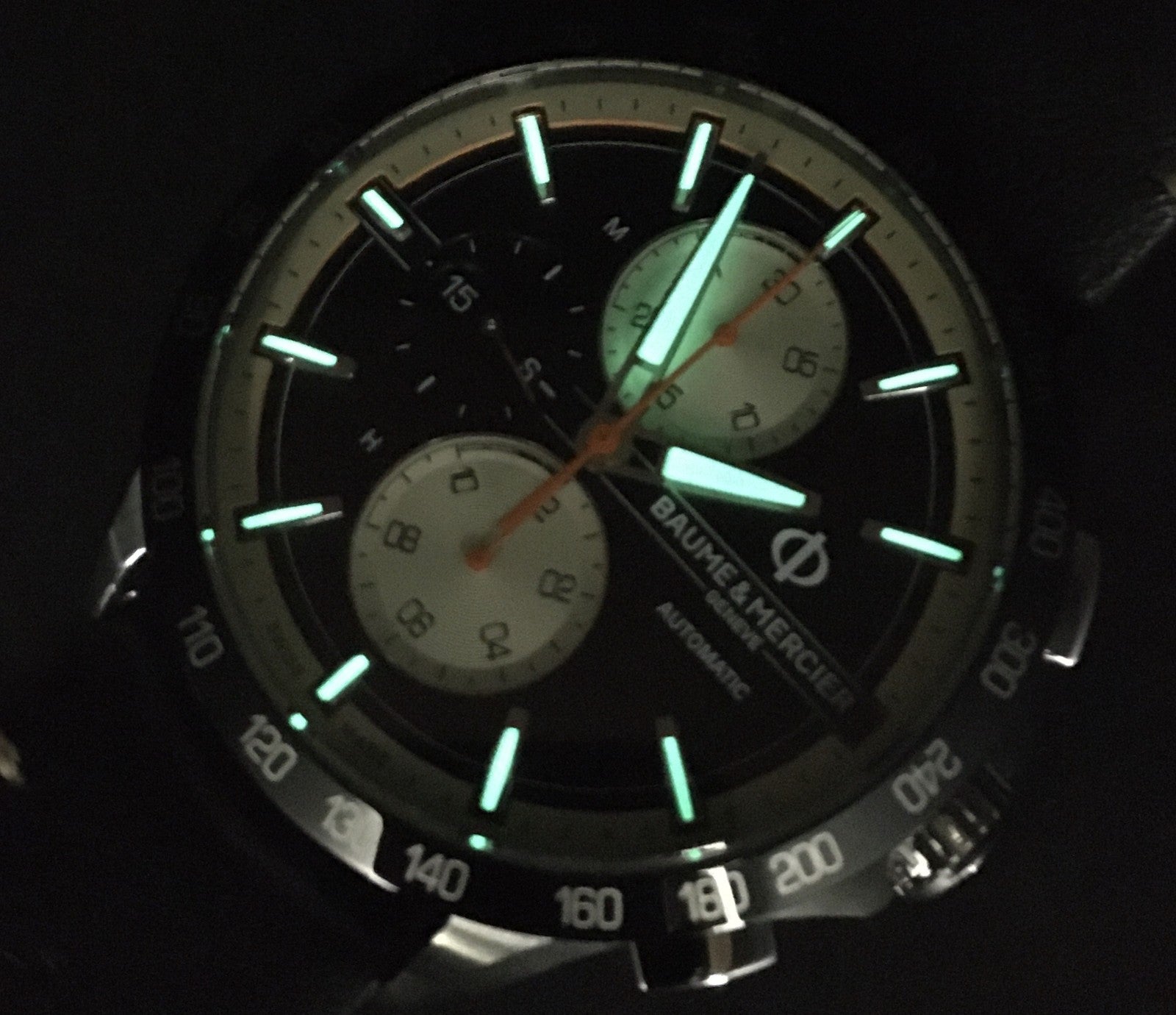 BAUME＆MERCIER Clifton 65843 Automatic Men's Black Dial Watch 44mm JAPAN Box
