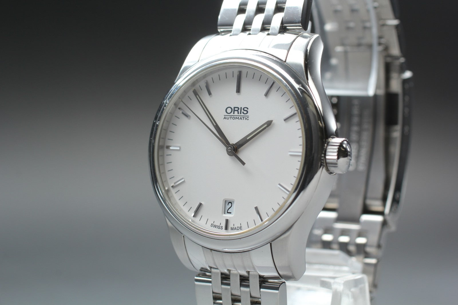 [Exc+5 Box] ORIS Classic Date 7578 Silver 37mm Automatic Men's Watch JAPAN