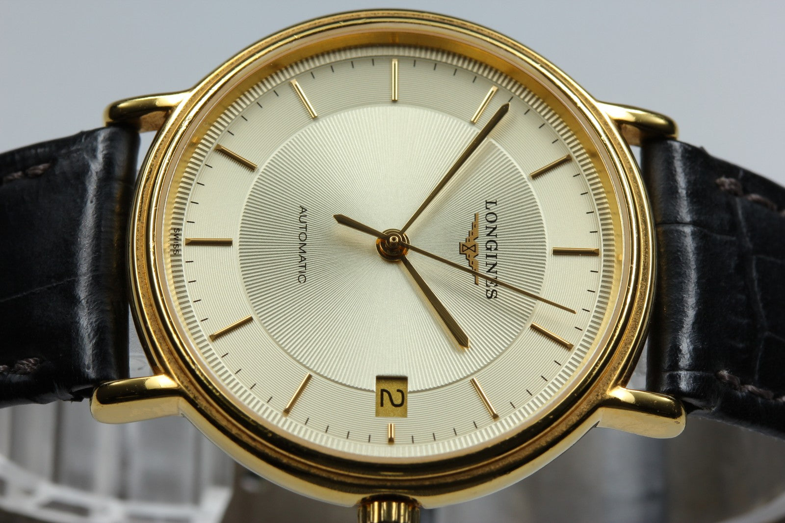 Vintage LONGINES Grand Classic L4.721.2 Automatic Gold Women's Watch 34mm JAPAN