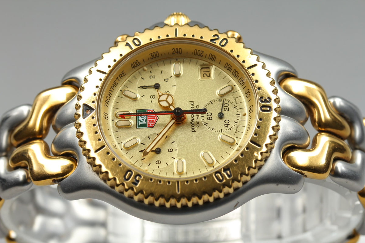 TAG HEUER S/el Professional 200 Chronograph S35.406 Quartz Men's Watch 38mm JP