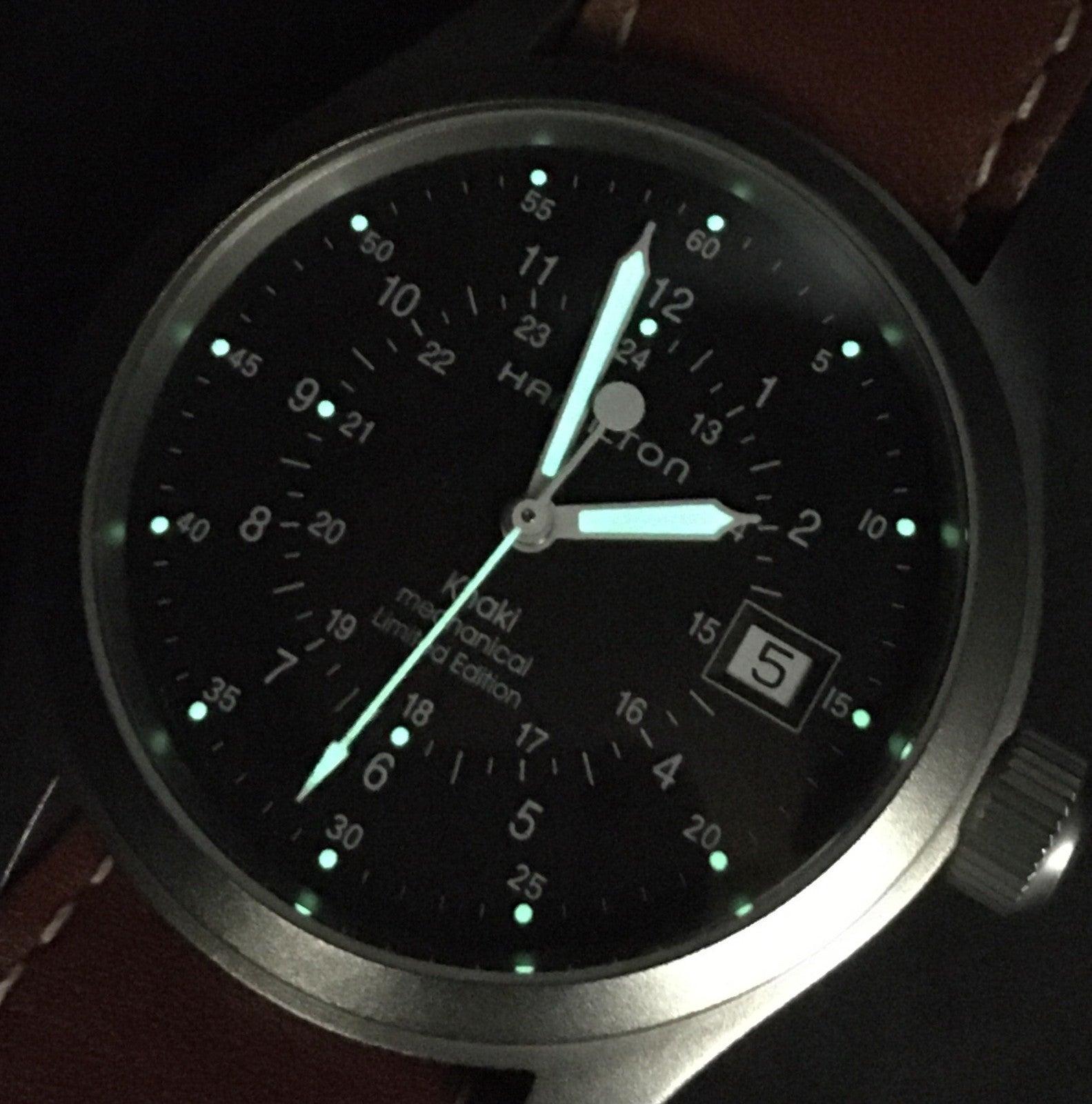 [N MINT-] Hamilton Khaki Mechanical H041221925 041220 Mens Watch Limited Edition