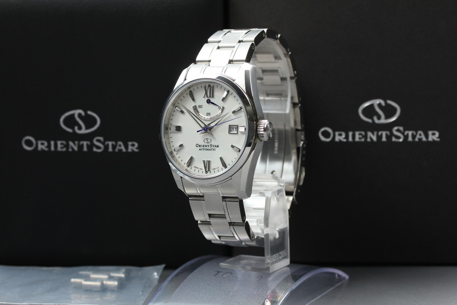 N MINT*Box Orient Star F6N4-UAD0 Power Reserve White Automatic Men's 38mm JAPAN