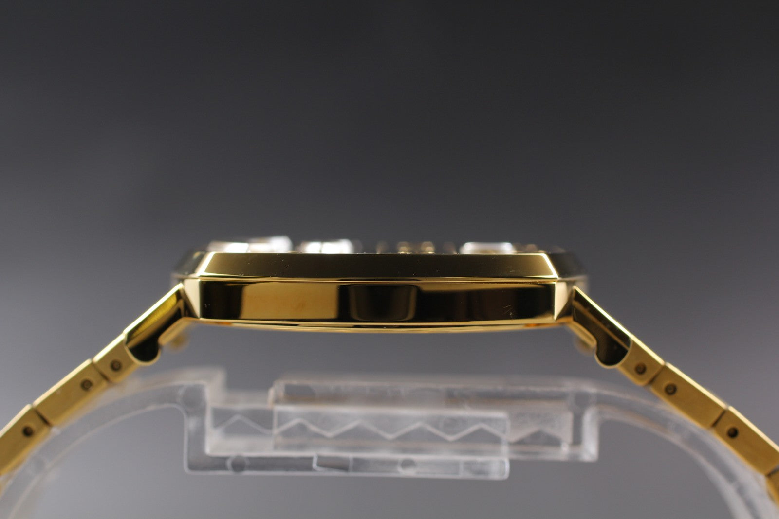 [MINT Box] GUCCI Grip 157.4 YA157403 35mm Gold GG Man's Quartz Watch From JAPAN