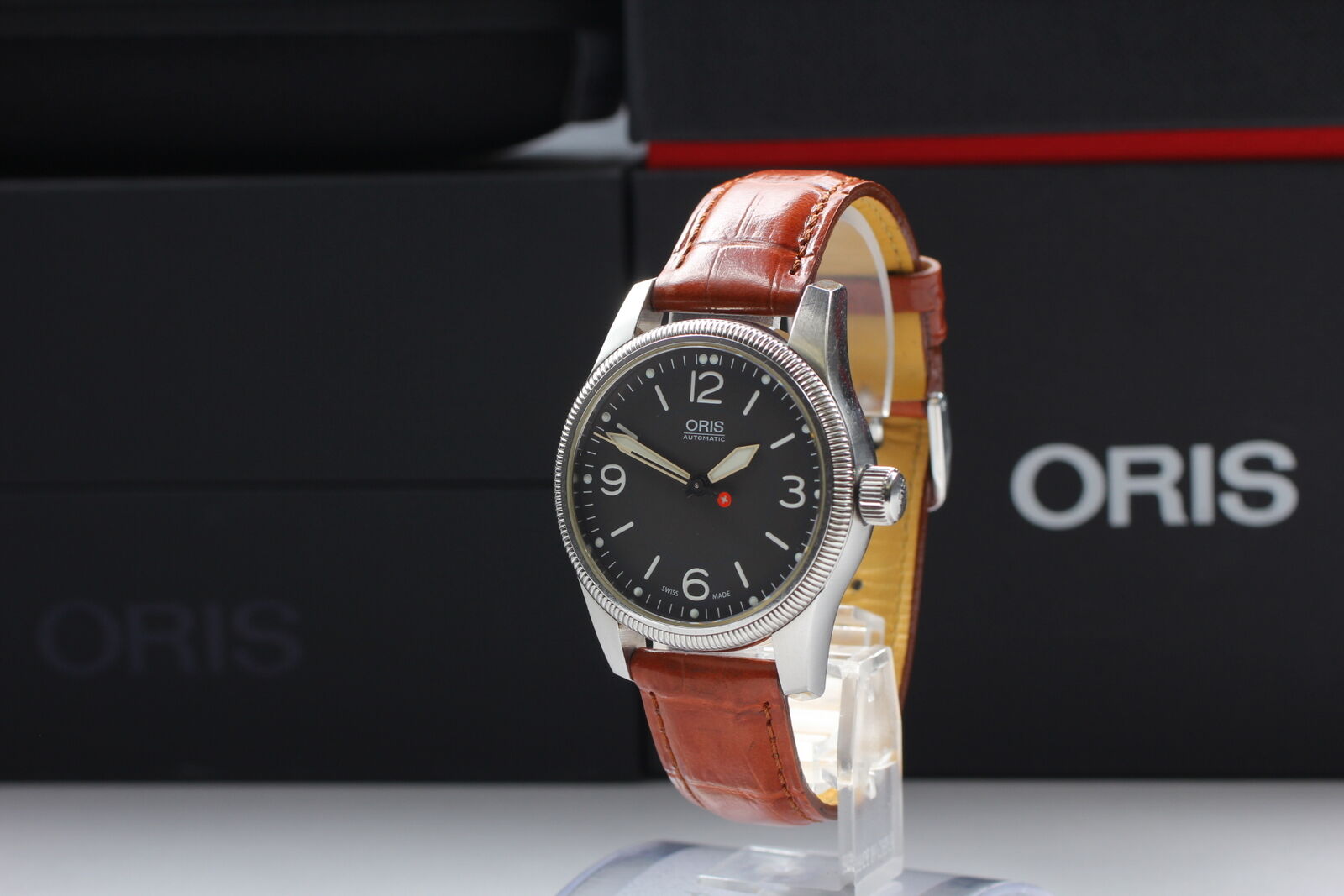 [Exc+5 w/ Box] ORIS Big Crown 7649 Automatic Gray Dial Men's Watch From JAPAN
