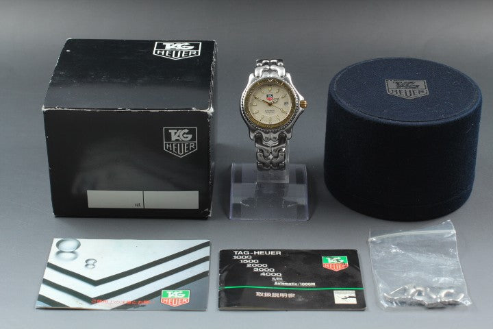 [Exc+5]Box TAG HEUER SEL 200m S87.006E Ivory Dial Automatic Men’s Watch 36mm JP