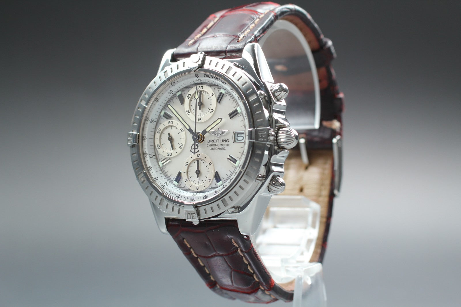 [Exc+5 Box] BREITLING Chronomat A13352 Chronograph White AT 39mm Men's Watch