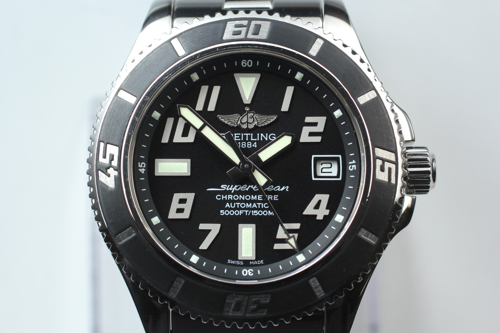 [Polished Box] Breitling Superocean 42 A17364 Black 42mm Automatic Men's Watch