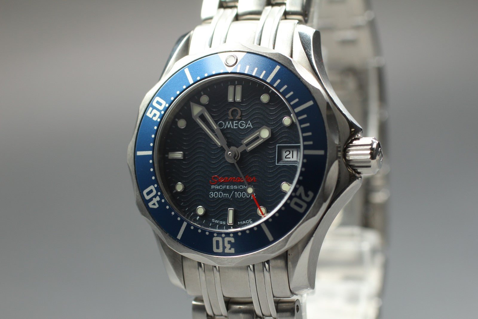 New Batt[N MINT]Box OMEGA Seamaster Professional 2224.8 Cal.1424 Ladies Quartz