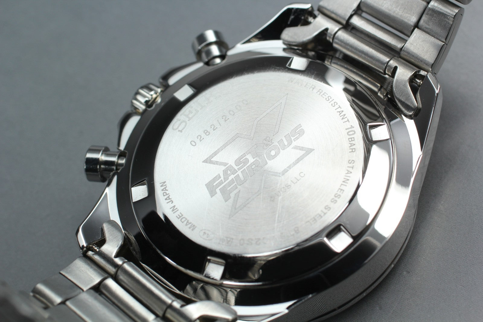 SEIKO × FAST & FURIOUS Limited Edition 2000 8T63-02S0 Quartz Men's Watch 40mm JP