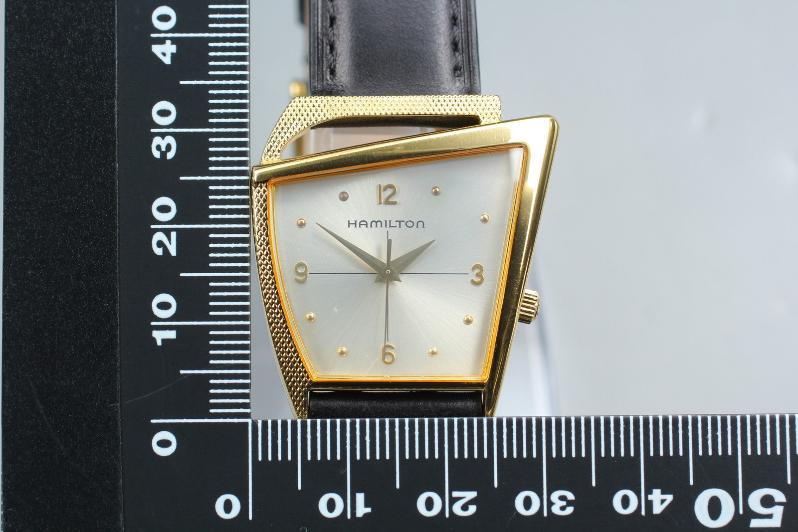 Hamilton 6230 Flight II REGISTERED EDITION Gold Quartz Men's Watch Vintage [Box]