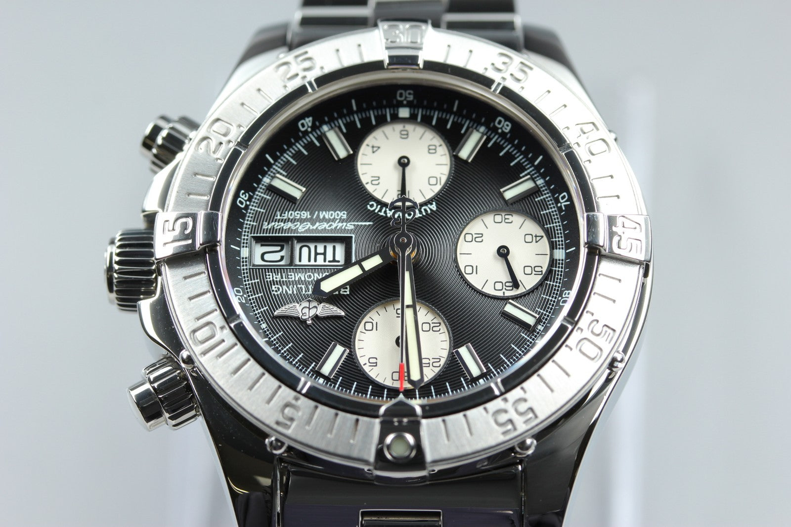 [Polished] BREITLING Superocean Chronograph A13340 Black 41mm AT Men's Watch Box