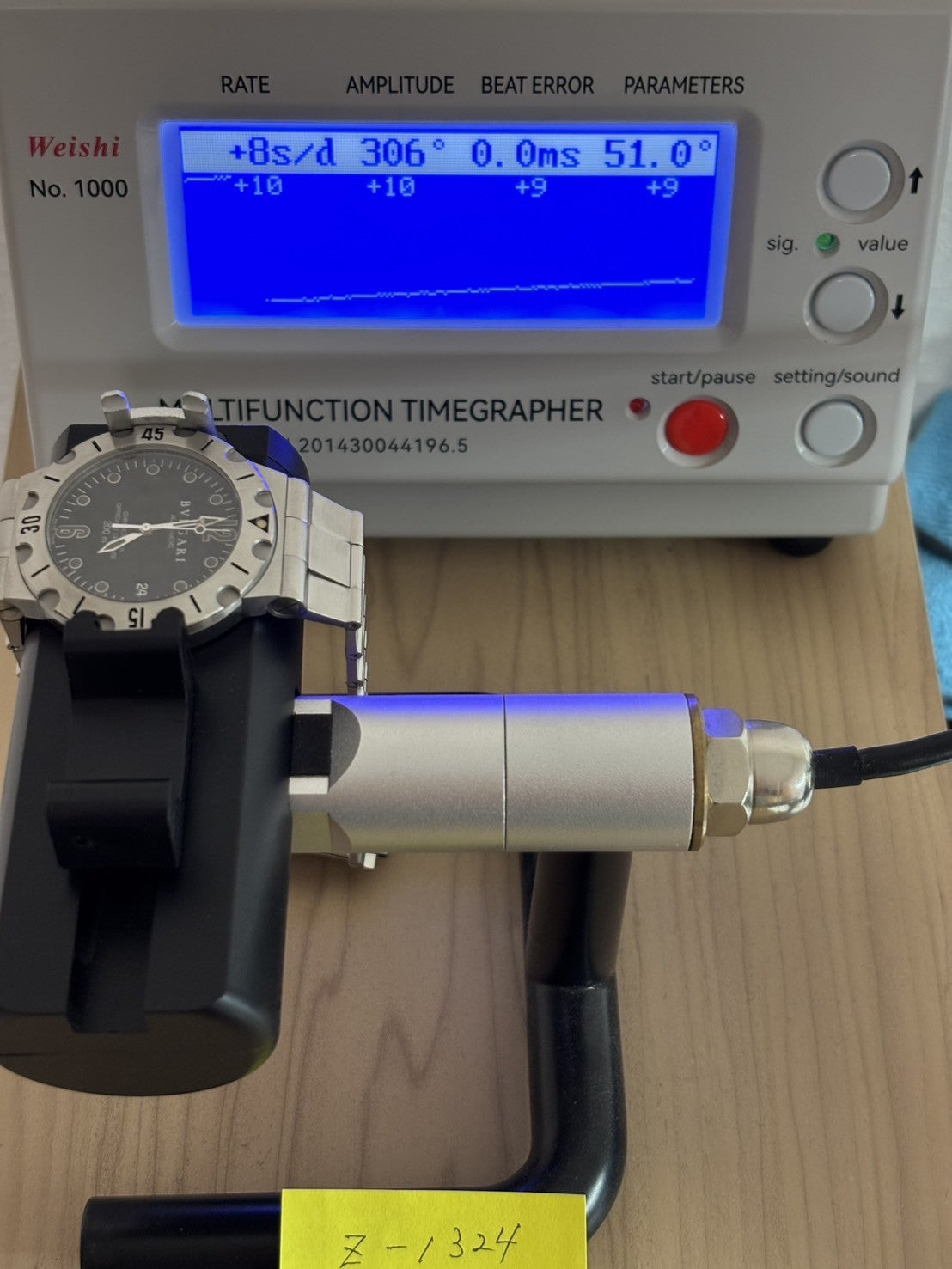 Overhauled [Exc+5] BVLGARI Diagono Scuba SD38S Black Automatic Men's Watch